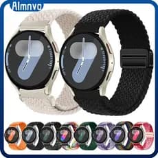 Pulseira De 20mm/22mm Nailon Para Relógio Smartwatch Samsung Galaxy Watch 7 FE 6 5/Huawei Watch GT/Amazfit/Garmin