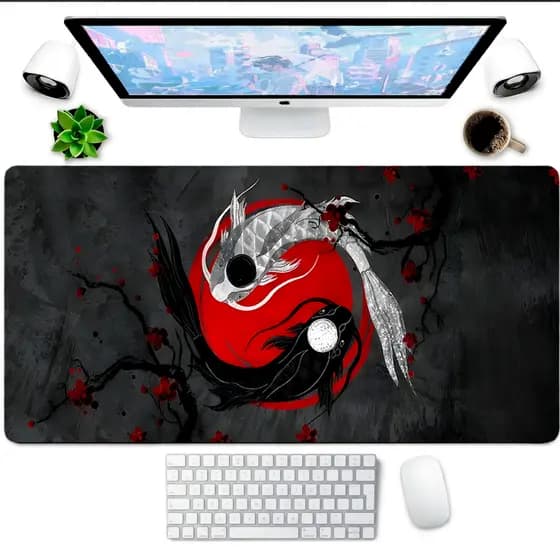 Mouse Pad Gamer Grande 80x30 Para PC Gamer Notebook Antiderrapante Borda Costurada