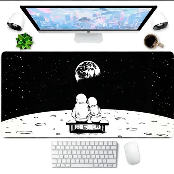 Mouse Pad Gamer 80x30 Grande Desk Mat Speed Para Jogos Competitivos e Trabalho