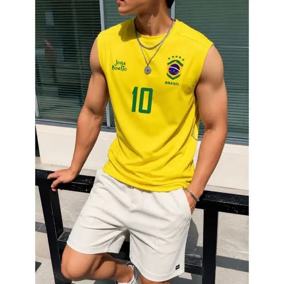Camiseta Cavada Masculina Academia Treino Musculação Fitness 2026