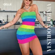 Vestido Virginia Colorido Tricot Tomara que Caia Moda Praia Tendência Verão Carnaval 2026