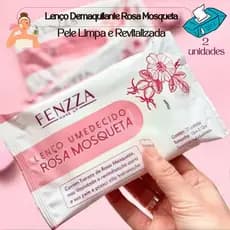 Kit 50 Lenços Umedecido Demaquilante de Maquiagem Toalha Limpeza Facial Fenzza Envio Rápido