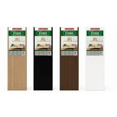 Prateleira Mdp - Uv Studio 90 x 25 x 1,5 cm Brasforma - Branco - Chocolate - Preto - Avela