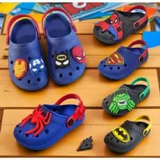 Sandália Babuche Papete Menino Infantil Personagens Aranha Varias Cores Confortável Leve Macio