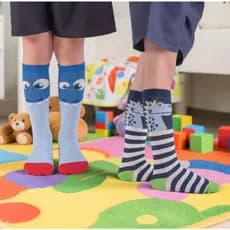 MEIA INFANTIL MENINO CANO LONGO 3/4 DIVERTIDO PERSONAGENS LANCAMENTO CONFORTAVEL MACIO 100% ALGODAO