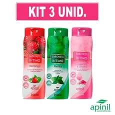 KIT 3 Sabonetes Íntimo Aromático Líquido Apinil