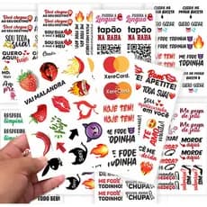 147  Tatuagem Temporária Tattoo Fake a Prova D'água | Tatuagem Adesivo Erótica SEX SHOP