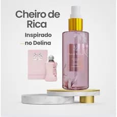 Body Splash Flor de Melina 200ml – Inspirado no Perfume Delina | Alta fixação, projeção, perfumaria fina