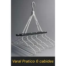 VARAL PRATICO COM 6 CABIDES.