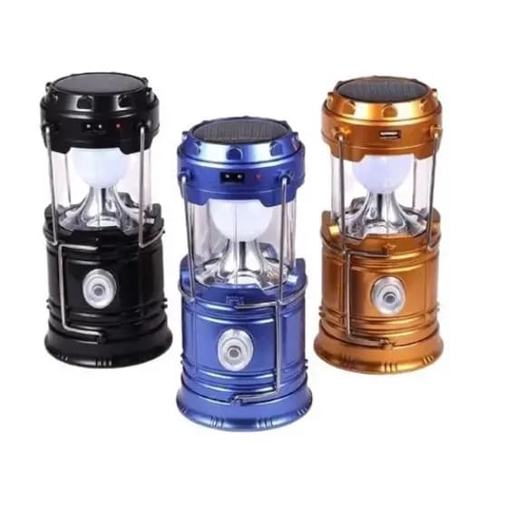 Lampião Luminária  Lampião Carregador Solar Camping Usb Led Lanterna