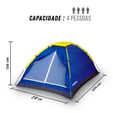 Barraca Camping Iglu 2/4 Pessoas - Barraca De Acampamento A Prova D'Água judy store