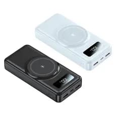 Sem fio/Com fio Carregador Portátil 20.000mAh Indução Power Bank judy store