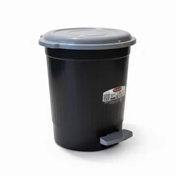 Lixeira Pedal Redonda 7 Litros Plástico Resistente Cesto Lixo Tampa Multiuso Cozinha Banheiro