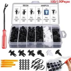 Kit 100/130 Fixador Automático Clipe Mista Corpo Do Carro Push Pino Retentor Rebite Parar Guarnimento Da Porta Painel