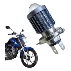 Lampada LED Moto H4  8000k Olho De Peixe Estilo Projetor