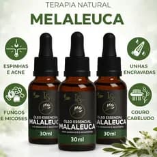 Óleo Essencial De Melaleuca Tea Tree 100% Puro 30ml Contra Micose Acne 30ml – L&Beauty