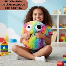 Bola Pelucia Inflavel Brinquedo Divertido Macio Personagens Sortidos Crianças