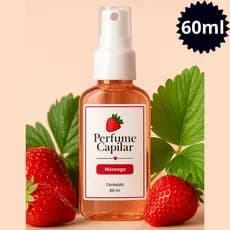 Perfume Capilar Morango 60ml (Diversos Aromas - Cabelo Feminino e Masculino)