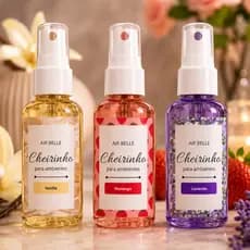 Cheirinho para Casa, Loja, Aromatizante de Ambiente, Perfume, Home Spray, Água Perfumada 60ml
