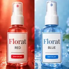 Kit 2 Body Splash Perfume Alta Fixação Florata Red + Blue Fragrancias Refrescantes (60 ml cada)