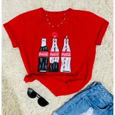 Camiseta Feminina Estilosa Camiseta 100% Algodão – Conforto, Atitude e Muito Charme!