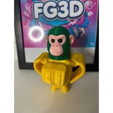 Chimpanzinni Bananini Articulado  - 13cm BRAINROT Impressão 3D