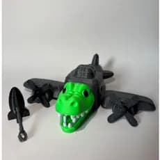 Bombardino Crocodilo Articulado  - 16cm - BRAINROT - Impressão 3D