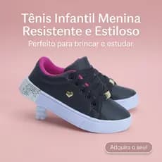 Tênis Infantil Menina Confortável | Casual e Estilo Para as Aulas Do 25 ao 36 | COMPRE AGORA!