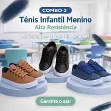 COMBO 3 Tênis Infantil Menino Alta Resistencia | Custo Beneficio e o Seu Filho Vai Amar | GARANTA JÁ