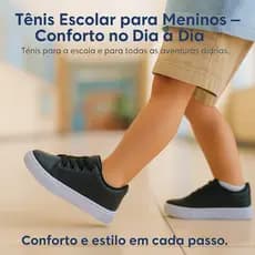 Tênis Escolar Casual Para Meninos | Conforto, Leveza e Estilo Na Escola Do 25 ao 36 | GARANTA JÁ!