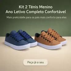 Kit 2 Tênis De Menino Confortável | + Praticidade Para os Pais e Leveza Para os Filhos | PEÇA JÁ!