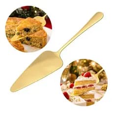 Espátula Cozinha Bolo Tortas Sobremesas Dourada Aço Inox Aço Inox Dourado