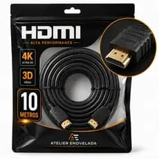 Cabo Hdmi 10m Metros 4k 3d Full Hd Blindado Premium Tv Pc PS5 1.4