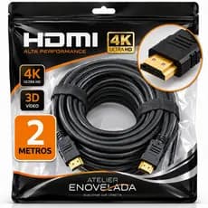 Cabo Hdmi 2m Metros 4k 3d Full Hd Blindado Premium Tv Pc PS5 1.4