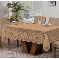 Toalha De Mesa - Toalha de Mesa Renda Clássica Luxo Decorativa