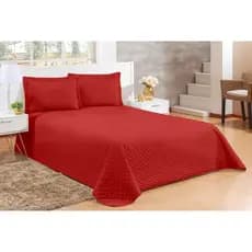 Cobre Leito Com Porta Travesseiro Debrum Solteiro - Cobre Leito Colcha Matelassê Jogo de Cama Qualidade