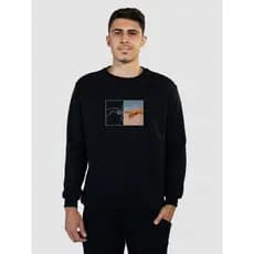 Moletom Careca Sem Capuz Algodão Estampado Promoção