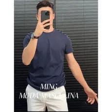 Camiseta Masculina Lisa Básica  100% Algodão