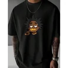 POLARBEAR Camiseta Básica Estilosa Estampada Trapper