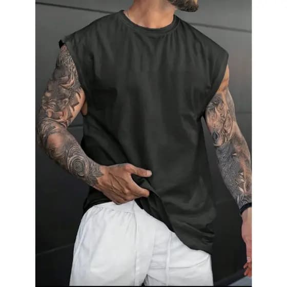 Regata Masculina Oversized Estilo Machão Academia Fitness Pano Confortável Varias Cores!