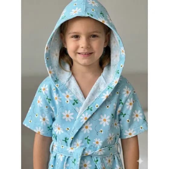Roupão Atoalhado Astronauta, Dino Color, Brinquedos e Margarida Baby Infantil/Juvenil – Conforto e Maciez
