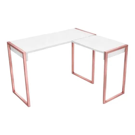 Mesa Escrivaninha De Canto Escritório Em L Moderno Lançamento Luxo