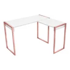 Mesa Escrivaninha De Canto Escritório Em L Moderno Lançamento Luxo