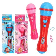 Microfone Infantil Sai A Voz Musical Brinquedo Musical Karaokê Cantor Rock