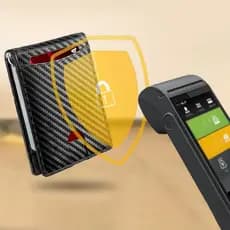RFID Carteiras Slim Com Clip De Dinheiro Minimalismo Porta-Cartões Frente Slot De Cartão Bolsa