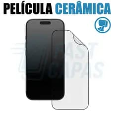 Película Cerâmica 9D 3D iPhone Não Quebra Gel Hidrogel Flexível 13 11 12 14 15 16 17 Air PRO MAX