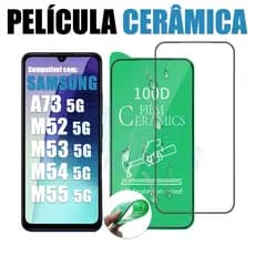 Película Cerâmica Samsung Galaxy A73 M52 M53 M54 M55 5G  Não Quebra Hidrogel 9D 3D Flexível