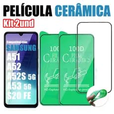 Kit 2 Película Cerâmica Samsung Galaxy A51 A52 A52S A53 S20 FE 5G Não Quebra Hidrogel 9D 3D Flexível