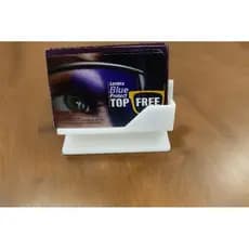 Suporte de mesa para Cartão de Visita preto/branco/marrom
