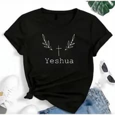 Camiseta Feminina Yeshua T-shirt Blusa Linda Fé Jesus Cristo Camisa